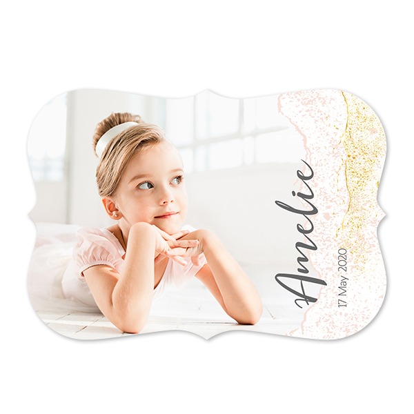 Faire-part 1 volet Accolades paysage 14,3 x 10 cm