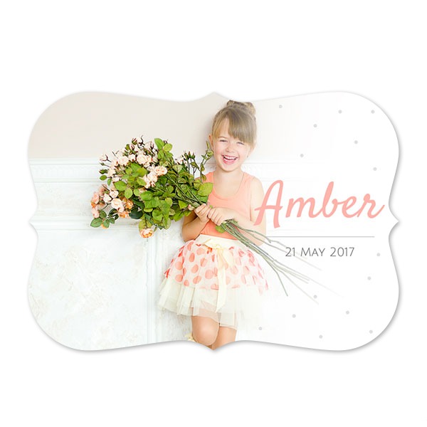Faire-part 1 volet Accolades paysage 14,3 x 10 cm