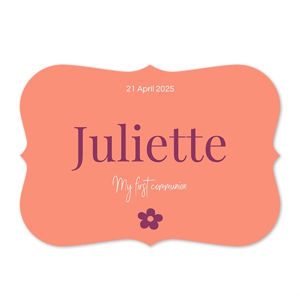 Faire-part 1 volet Accolades paysage 14,3 x 10 cm