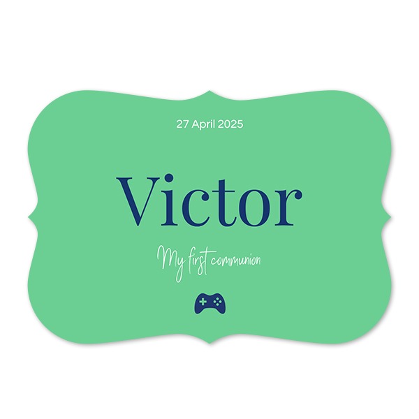 Faire-part 1 volet Accolades paysage 14,3 x 10 cm