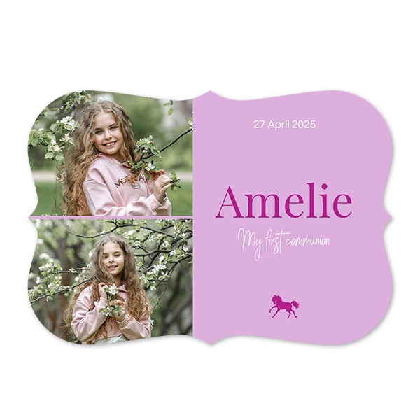 Faire-part 1 volet Accolades paysage 14,3 x 10 cm Faire-part 1 volet Accolades paysage 14,3 x 10 cm