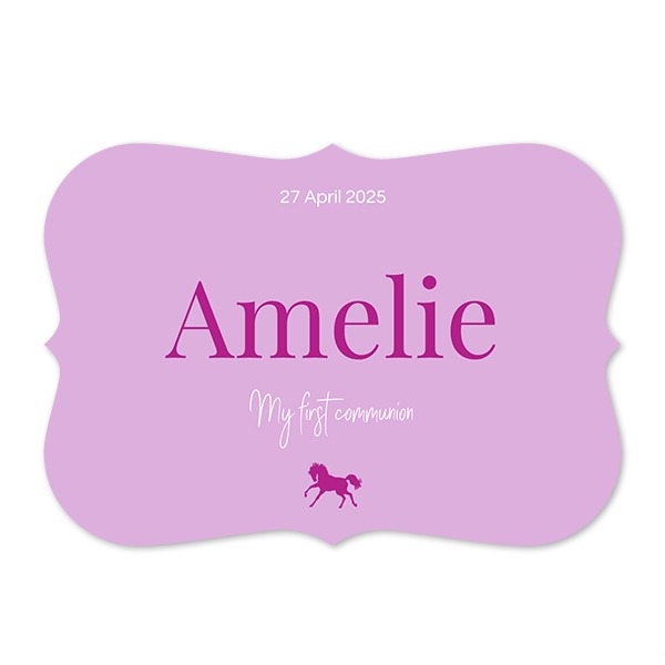 Faire-part 1 volet Accolades paysage 14,3 x 10 cm