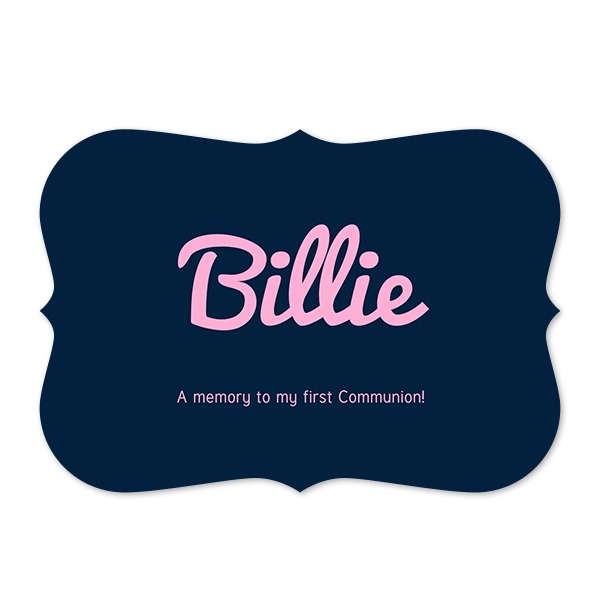 Single card with brackets Landscape 14,3 x 10 cm