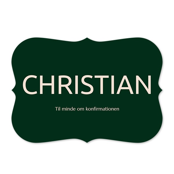 Enkle Fotokort spidse kanter Landskab 14,3 x 10 cm