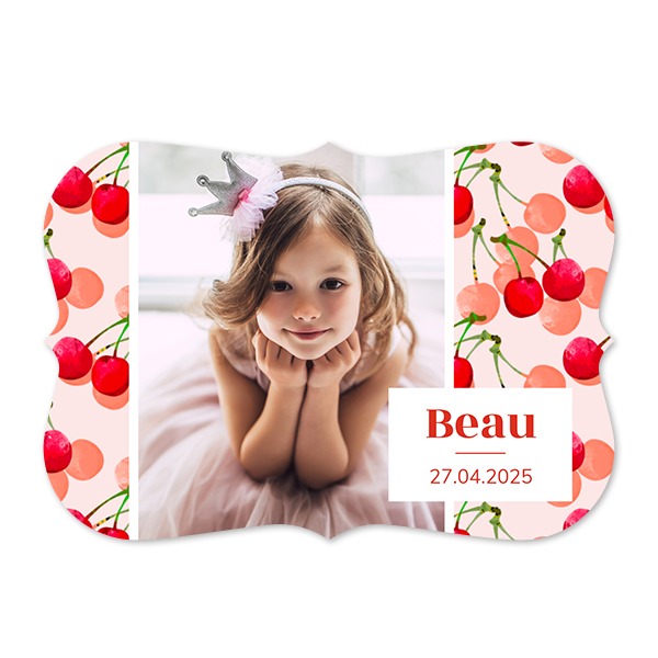 Single card with brackets Landscape 14,3 x 10 cm