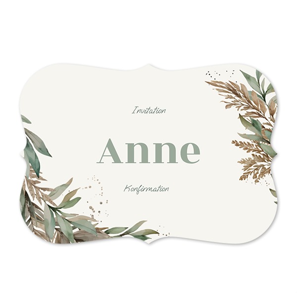 Enkle Fotokort spidse kanter Landskab 14,3 x 10 cm