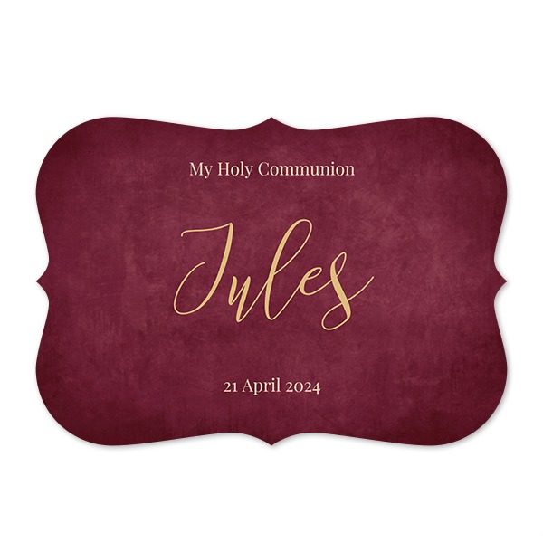 Faire-part 1 volet Accolades paysage 14,3 x 10 cm