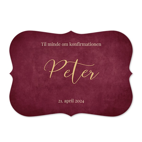 Enkle Fotokort spidse kanter Landskab 14,3 x 10 cm