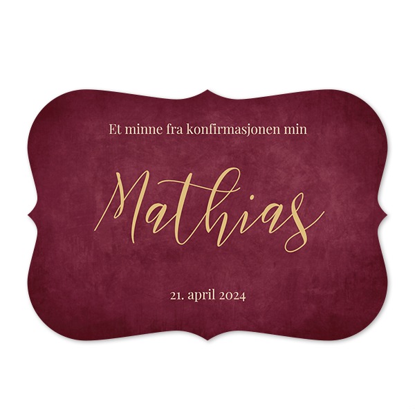 Enkle Fotokort med spisse kanter Liggende 14,3 x 10 cm