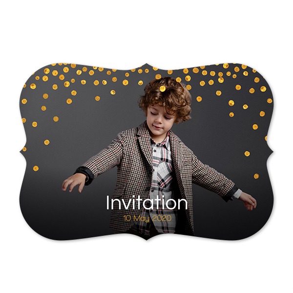 Faire-part 1 volet Accolades paysage 14,3 x 10 cm Faire-part 1 volet Accolades paysage 14,3 x 10 cm