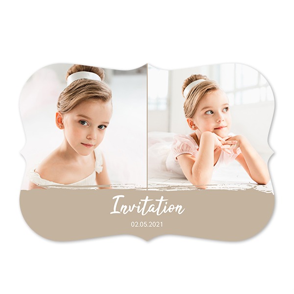 Fotokaart accolade liggend 14,3 x 10 cm