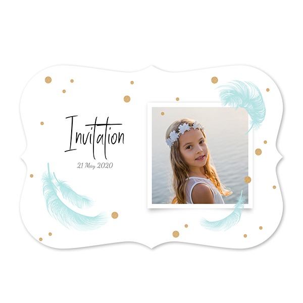 Fotokaart accolade liggend 14,3 x 10 cm