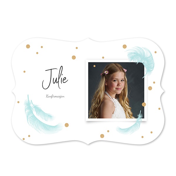 Enkle Fotokort med spisse kanter Liggende 14,3 x 10 cm