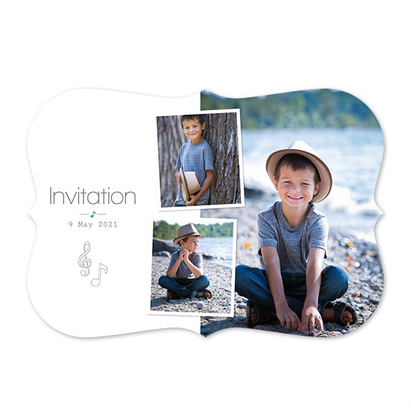 Faire-part 1 volet Accolades paysage 14,3 x 10 cm