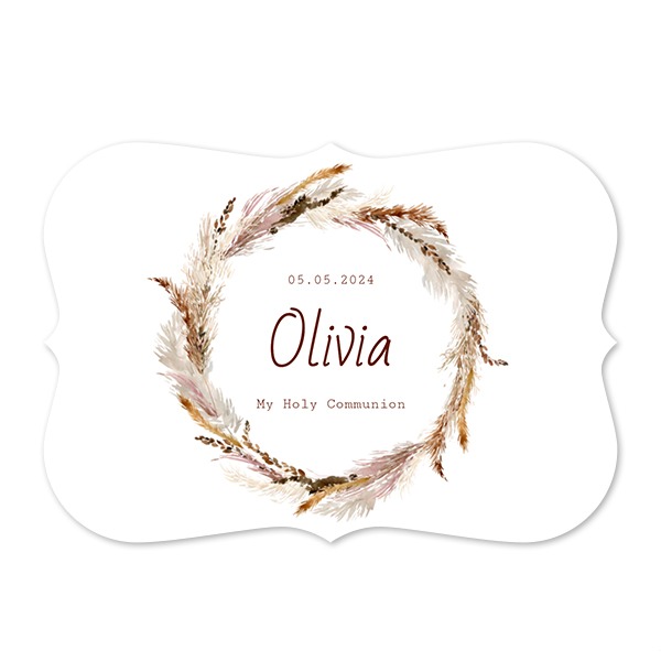 Faire-part 1 volet Accolades paysage 14,3 x 10 cm