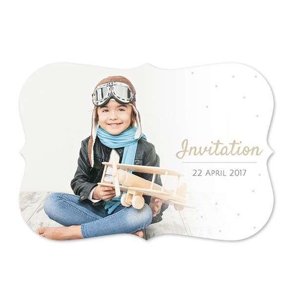 Grusskarte mit Klammer-Rahmen Querformat 14,3 x 10 cm