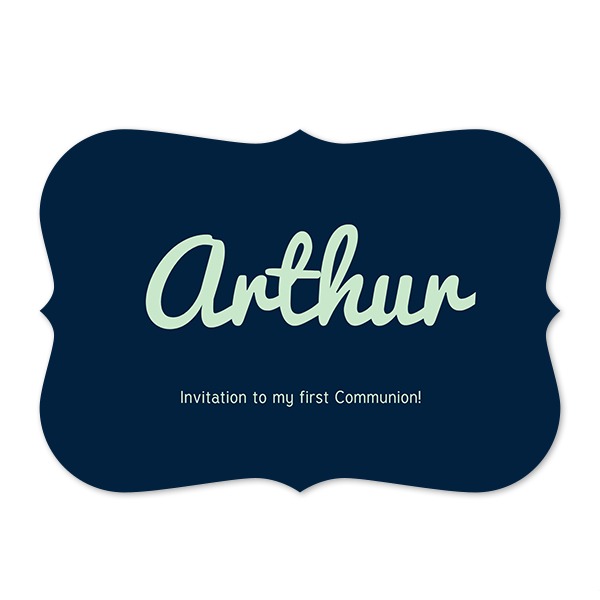 Faire-part 1 volet Accolades paysage 14,3 x 10 cm