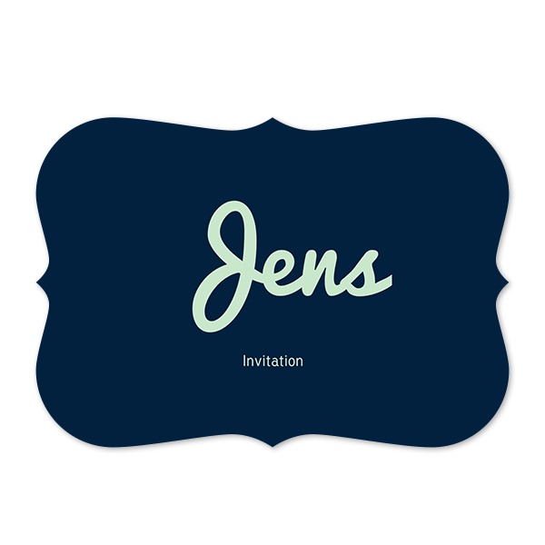 Enkle Fotokort spidse kanter Landskab 14,3 x 10 cm