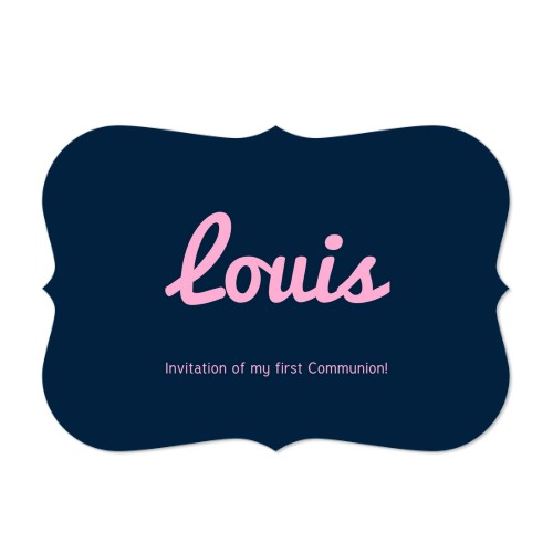 Faire-part 1 volet Accolades paysage 14,3 x 10 cm