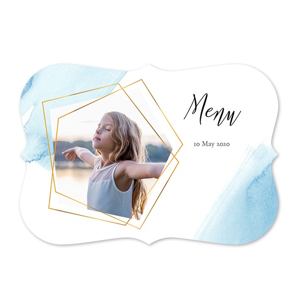 Faire-part 1 volet Accolades paysage 14,3 x 10 cm