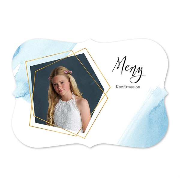 Enkle Fotokort med spisse kanter Liggende 14,3 x 10 cm