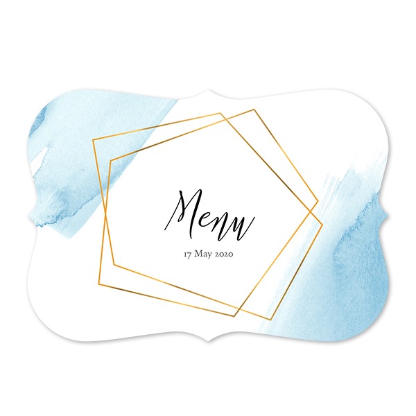Faire-part 1 volet Accolades paysage 14,3 x 10 cm