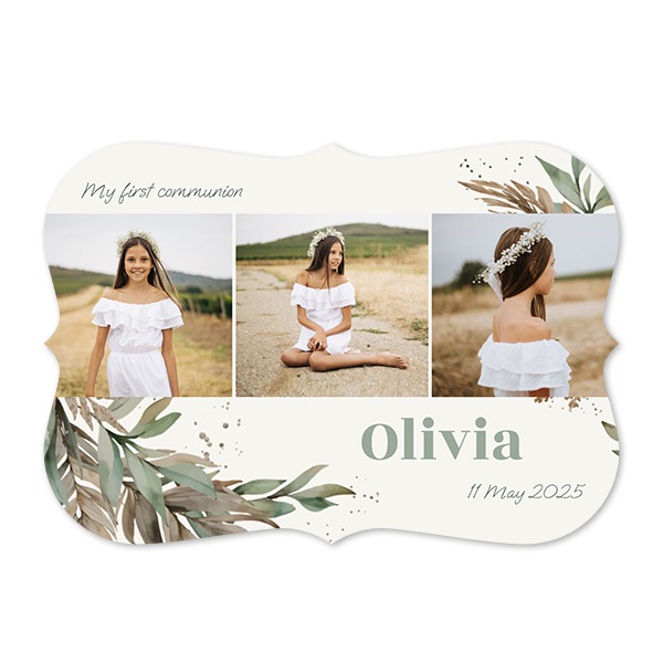 Faire-part 1 volet Accolades paysage 14,3 x 10 cm Faire-part 1 volet Accolades paysage 14,3 x 10 cm