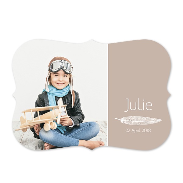 Fotokaart accolade liggend 14,3 x 10 cm