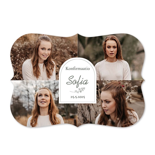 Klassiset Kuvakortit aaltoreunoilla Vaaka 14,3 x 10 cm