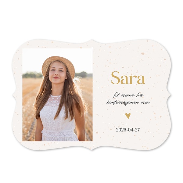 Enkle Fotokort med spisse kanter Liggende 14,3 x 10 cm