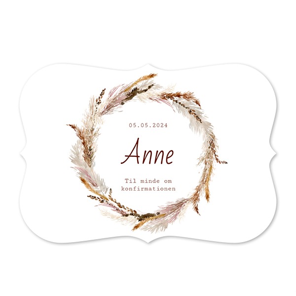 Enkle Fotokort spidse kanter Landskab 14,3 x 10 cm