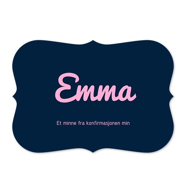 Enkle Fotokort med spisse kanter Liggende 14,3 x 10 cm