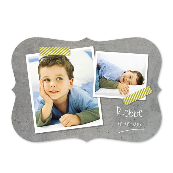 Fotokaart accolade liggend 14,3 x 10 cm