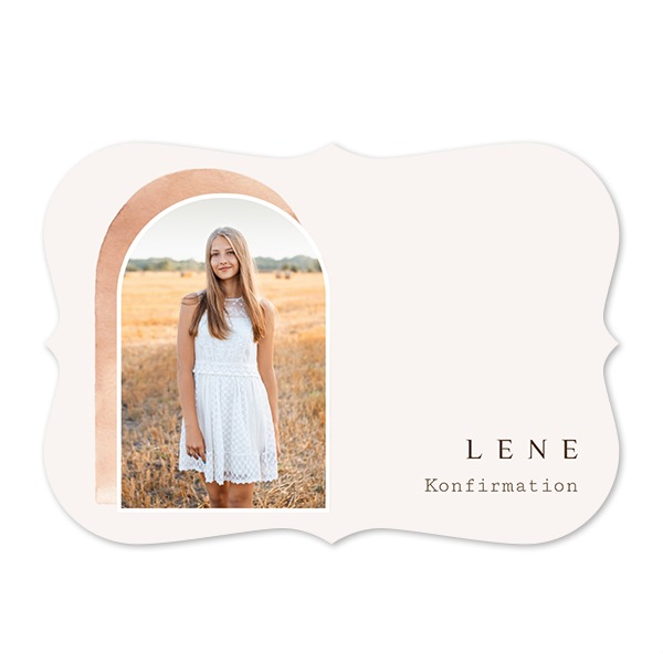 Enkle Fotokort spidse kanter Landskab 14,3 x 10 cm