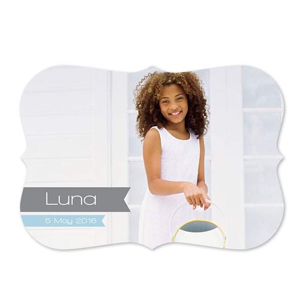 Single card with brackets Landscape 14,3 x 10 cm