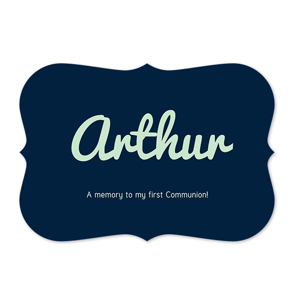 Single card with brackets Landscape 14,3 x 10 cm