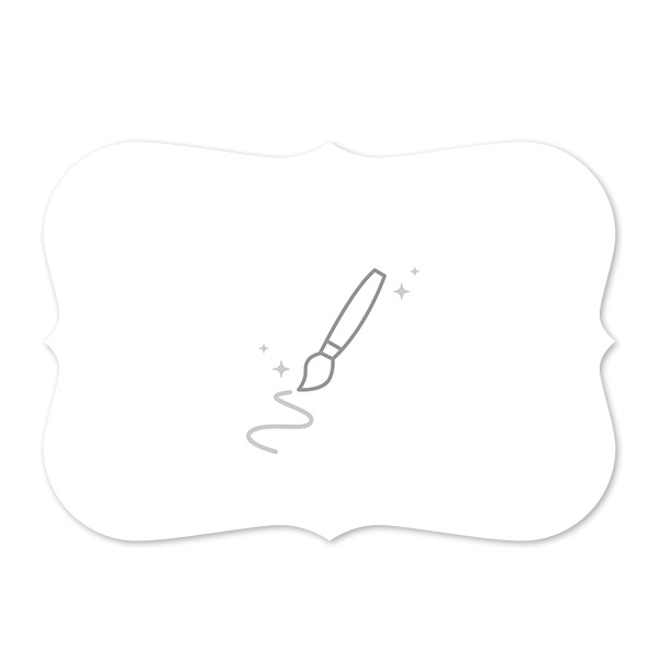 Enkla Fotokort med spetskant Liggande 14,3 x 10 cm