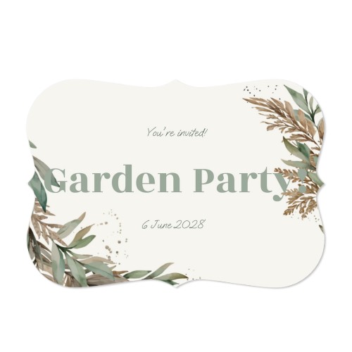 Faire-part 1 volet Accolades paysage 14,3 x 10 cm