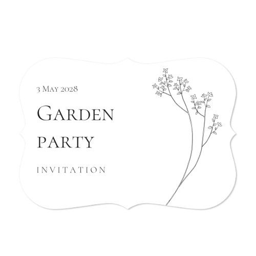 Enkle Fotokort med spisse kanter Liggende 14,3 x 10 cm