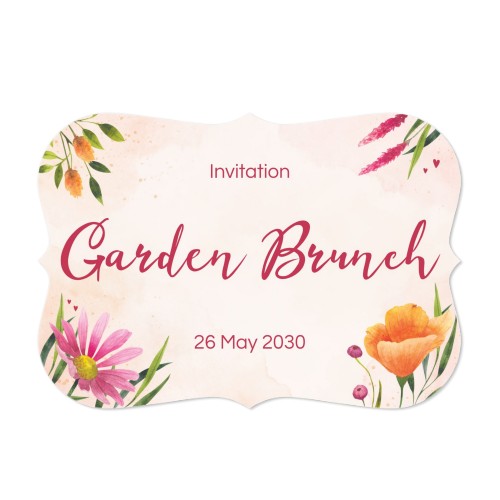 Enkle Fotokort med spisse kanter Liggende 14,3 x 10 cm