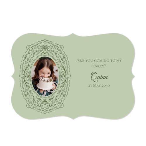 Single card with brackets Landscape 14,3 x 10 cm