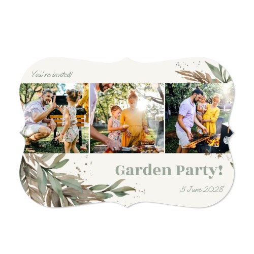 Enkla Fotokort med spetskant Liggande 14,3 x 10 cm