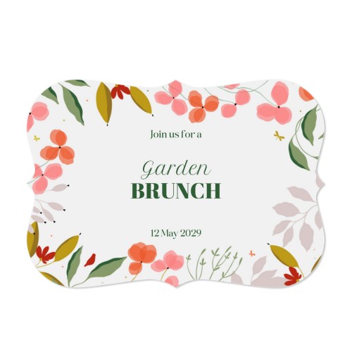 Faire-part 1 volet Accolades paysage 14,3 x 10 cm