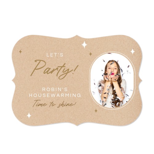 Grusskarte mit Klammer-Rahmen Querformat 14,3 x 10 cm