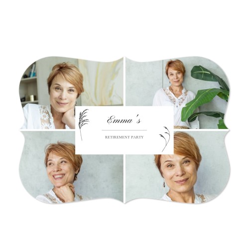 Grusskarte mit Klammer-Rahmen Querformat 14,3 x 10 cm