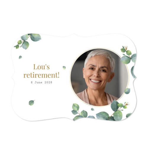 Faire-part 1 volet Accolades paysage 14,3 x 10 cm