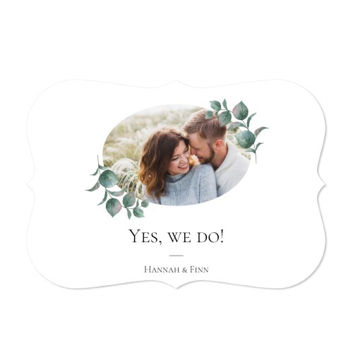 Enkla Fotokort med spetskant Liggande 14,3 x 10 cm