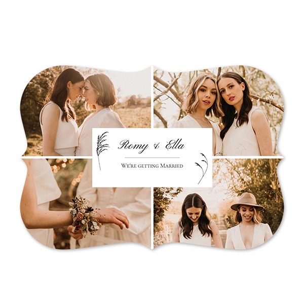 Single card with brackets Landscape 14,3 x 10 cm Single card with brackets Landscape 14,3 x 10 cm