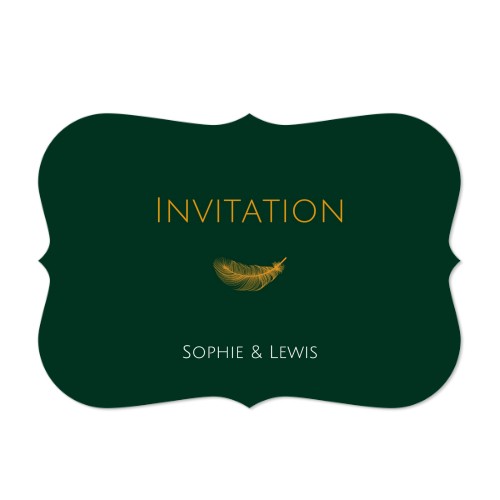 Enkle Fotokort spidse kanter Landskab 14,3 x 10 cm