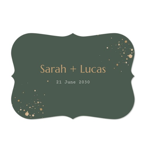 Grusskarte mit Klammer-Rahmen Querformat 14,3 x 10 cm